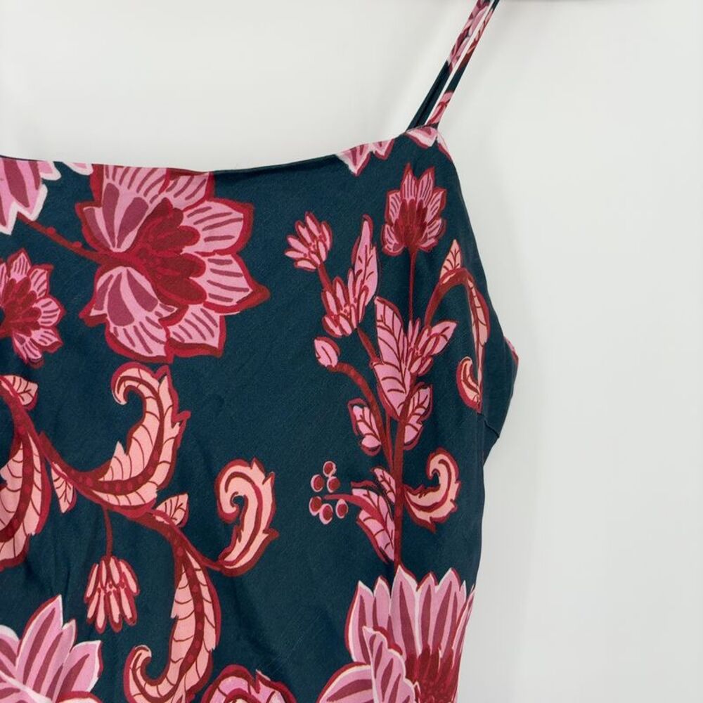 FARM Rio Blue flower delicacy Paisley slip dress floral pink Size M - Picture 3 of 4